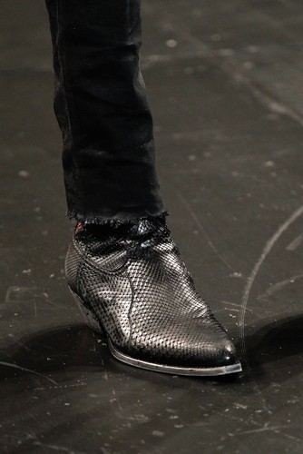 Saint Laurent Hedi Slimane SS15 Python Santiag Boots Black Saint Laurent Hedi Slimane SS15 Python Santiag Boots Black