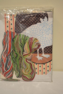 Needle Treasures Stitchery Christmas Holiday Goose Crewel Vtg Craft New