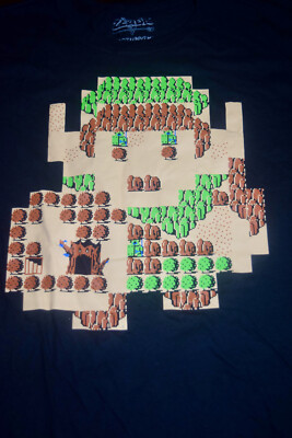 Zelda Link Shapped Map XL Lootcrate T-Shirt Black