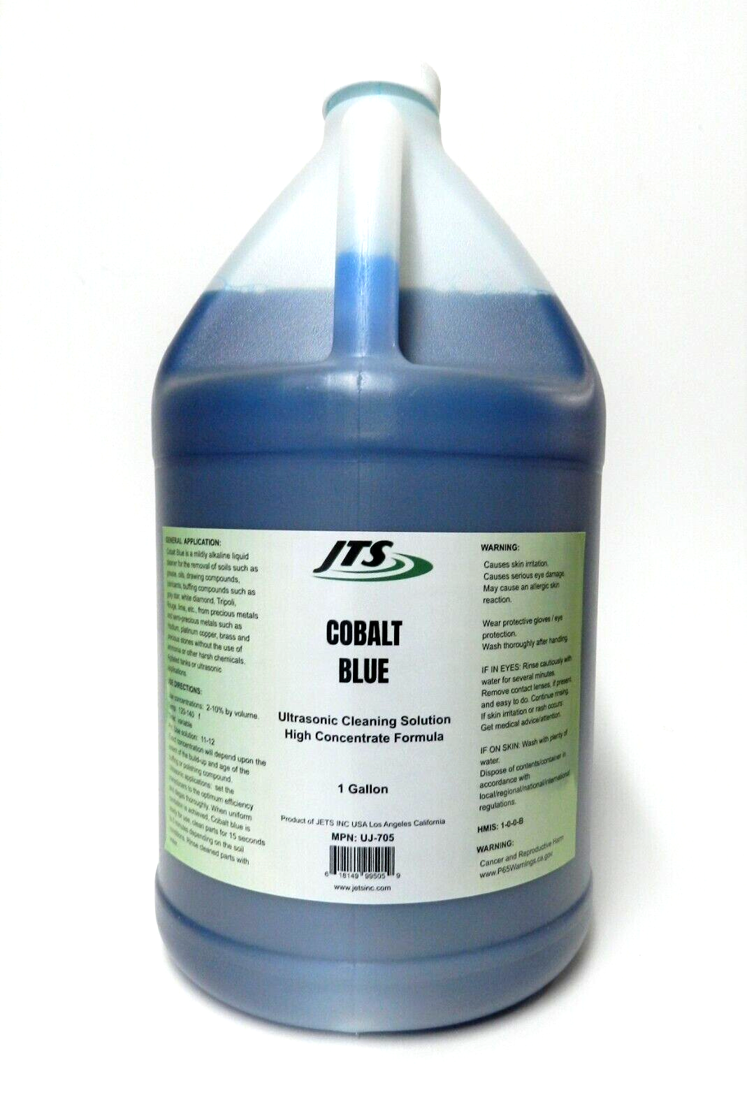 Ultrasonic Cleaner Solution JTS Cobalt Blue 1 Gal. Cleaning Jewelry & Compounds