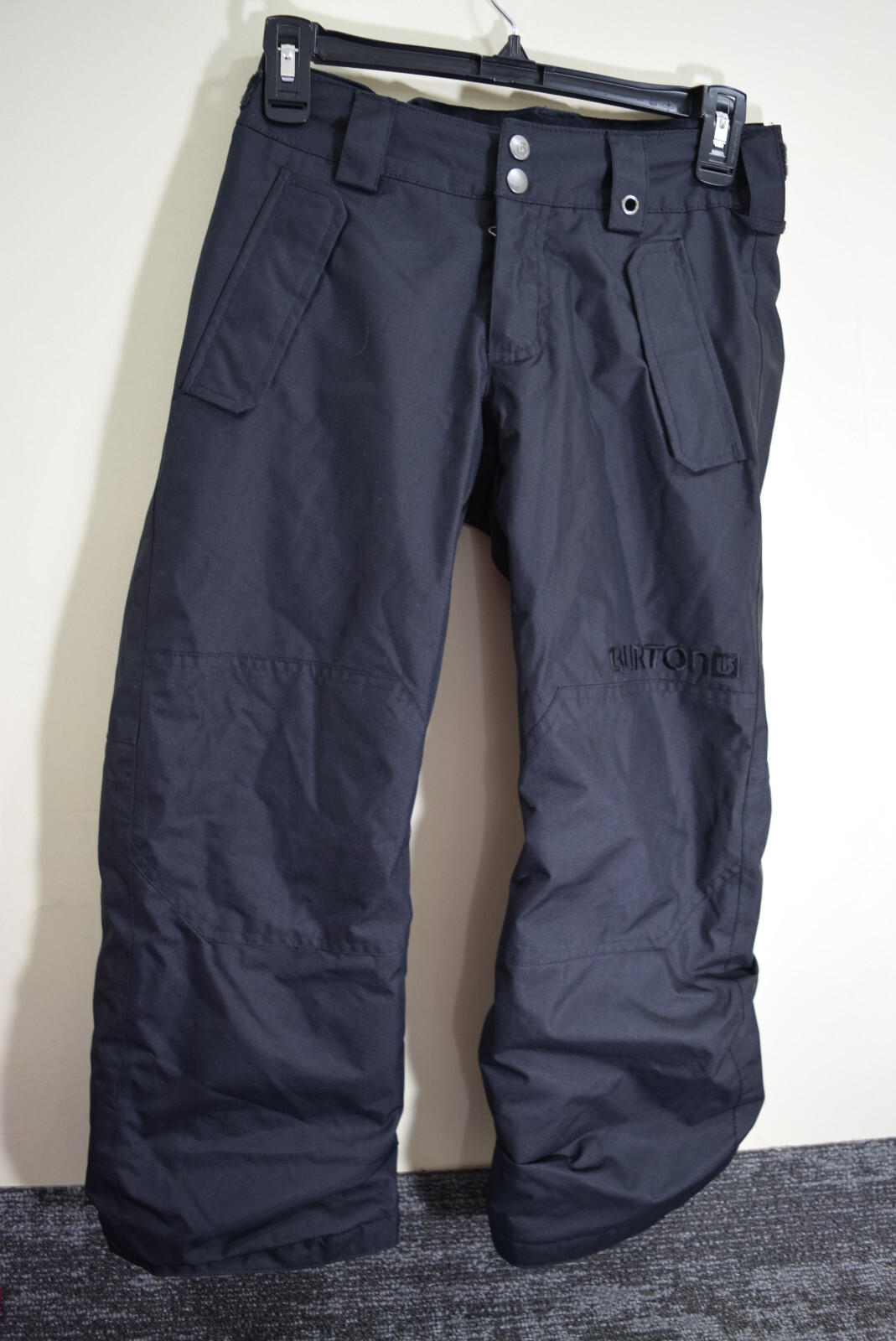 ウエア/装備 BURTON - BURTON DRY RIDE PANTS SIZE S Burton BOYS S 6/7 Parkway Snowboard Ski Pants Black Dry Ride