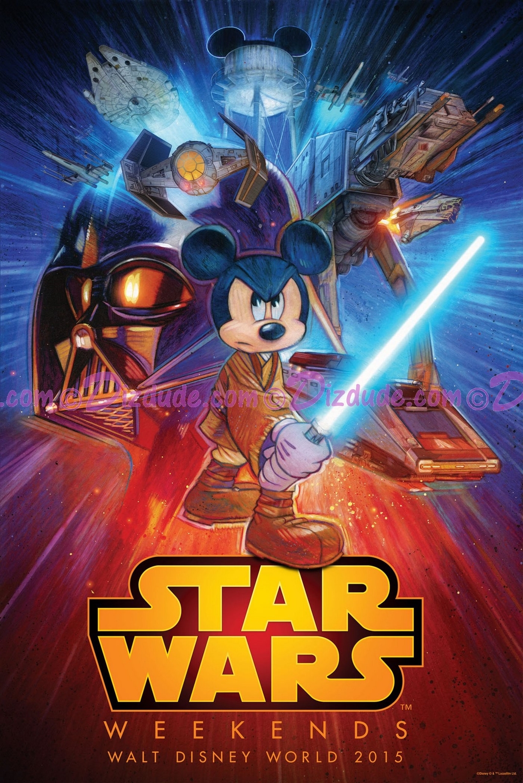 Official Disney Star Wars Weekends 2015 Exclusive Logo Poster
