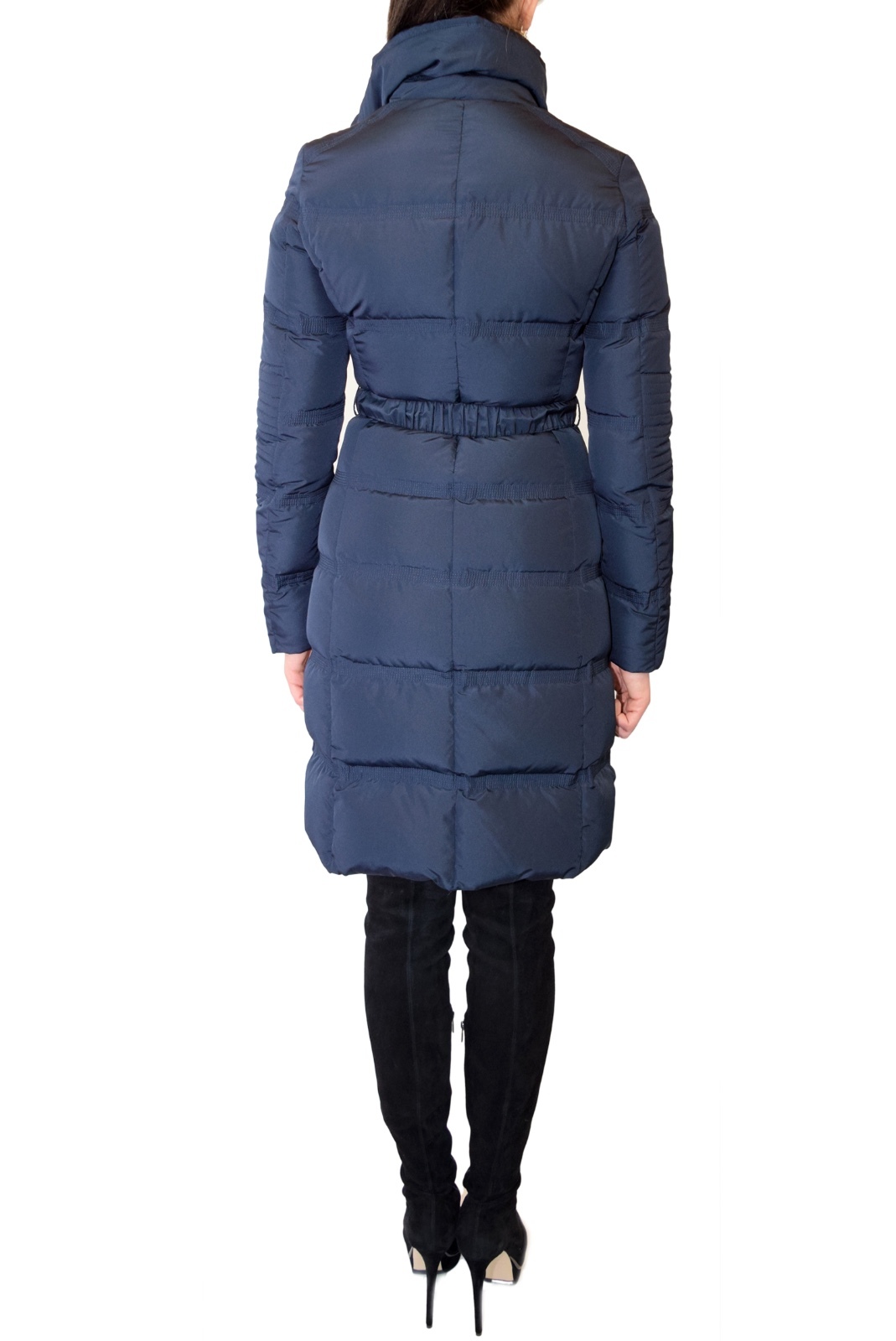 Pre-owned Versace Collection Down Puffer Coat In Navy Blue, Black, Camel