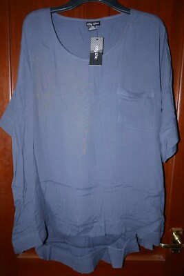 City Chic Easy Weekend Top, Size Large (UK 20), Platinum, BNWT