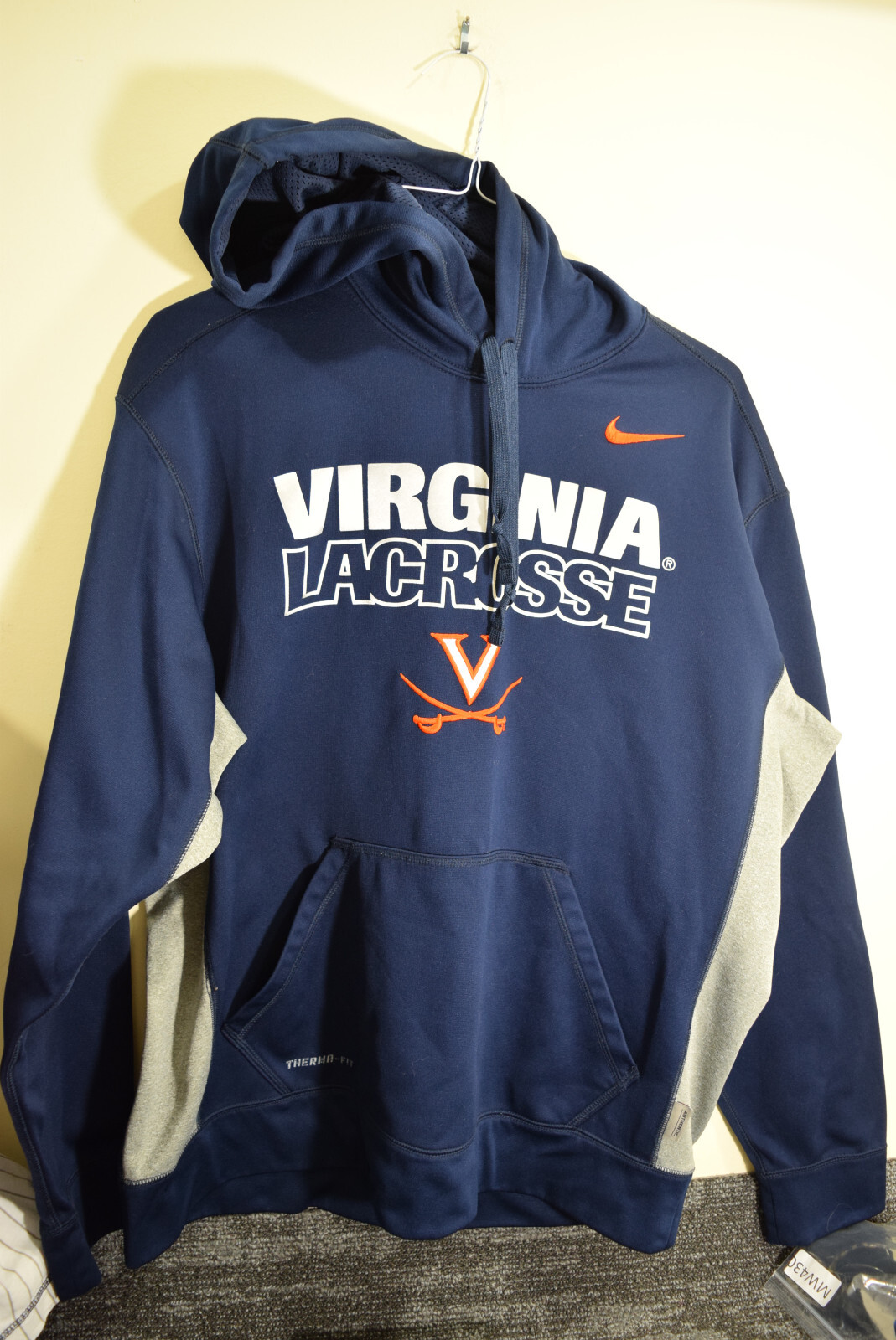 Nike Therma Fit MENS L Virginia Cavaliers Lacrosse Hoodie Sweatshirt Blue |  eBay