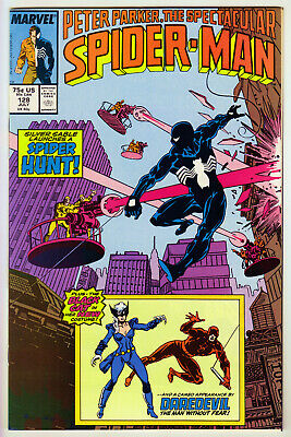 Spectacular Spiderman #128 Black Cat New Costume (1987) NM