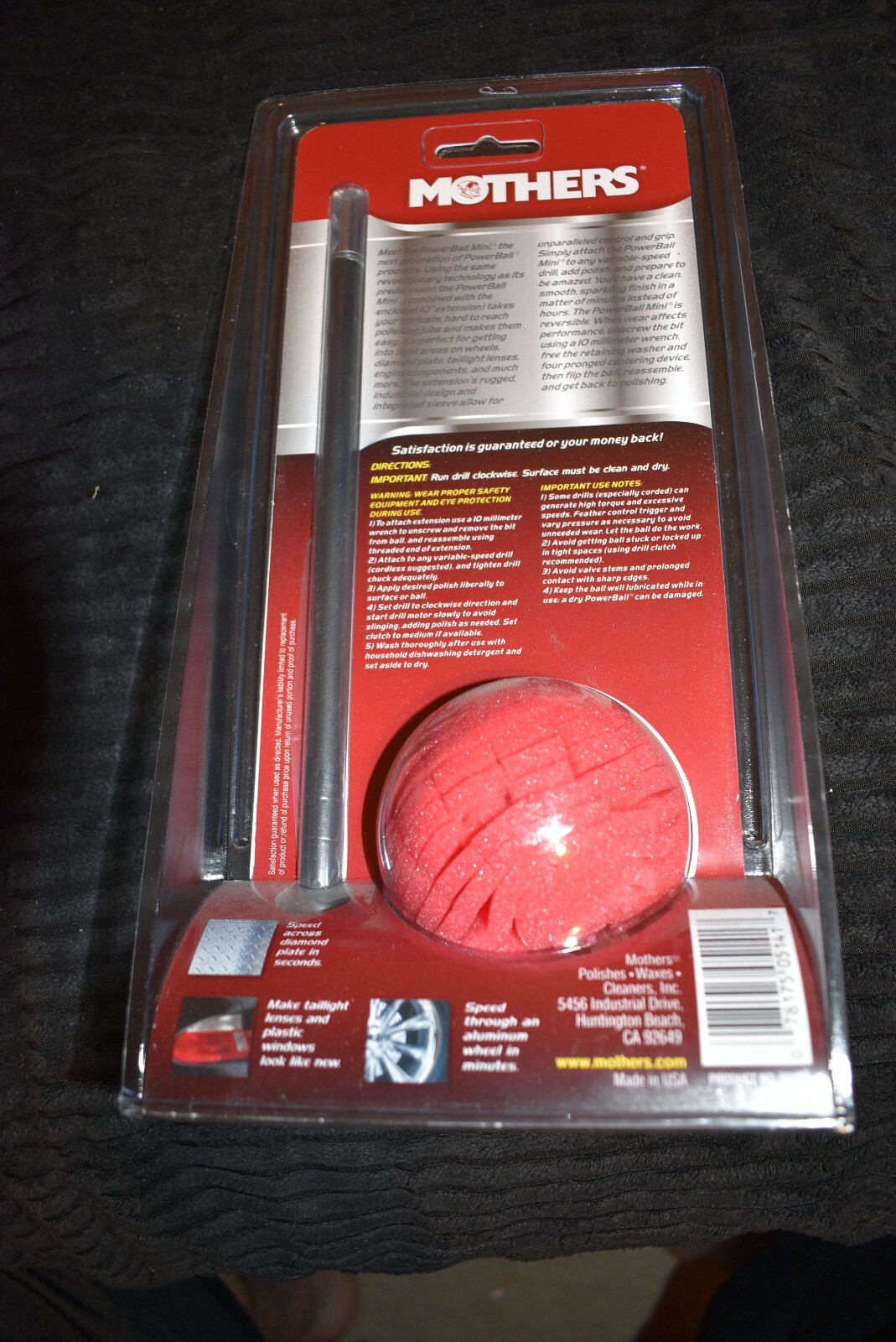 Mothers PowerBall 05141 Mini Polishing Tool power ball Polisher 5141 BinAA