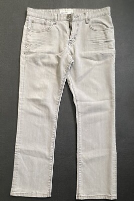 ECKO UNTLD. Straight Fit Jeans Light Gray Men's 34x32
