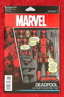 Deadpool #7 John Tyler Christopher Action Figure, 2016; 25th Anniversary; Duggan