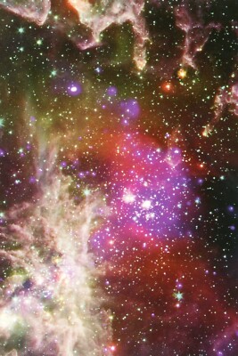 Pacman Nebula, NGC 281, NASA Photo --POSTCARD