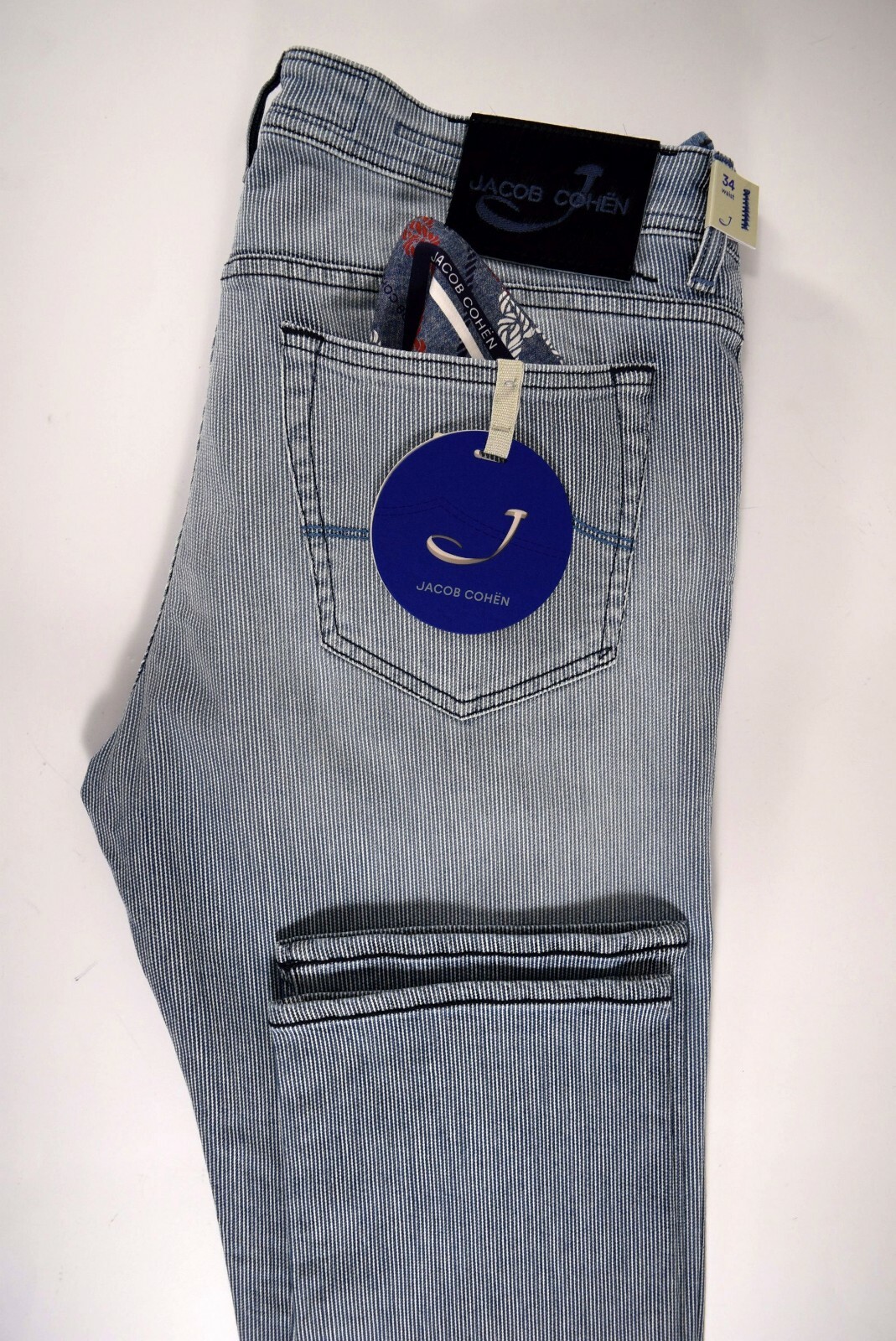 DENIM JEANS uomo PANTALONE millerighe 