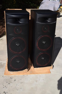 New COND Cerwin-Vega Speakers Qty 2 XLS 215 Tower 500w , XLS-6C, Qty 2 SL-8 GUAR