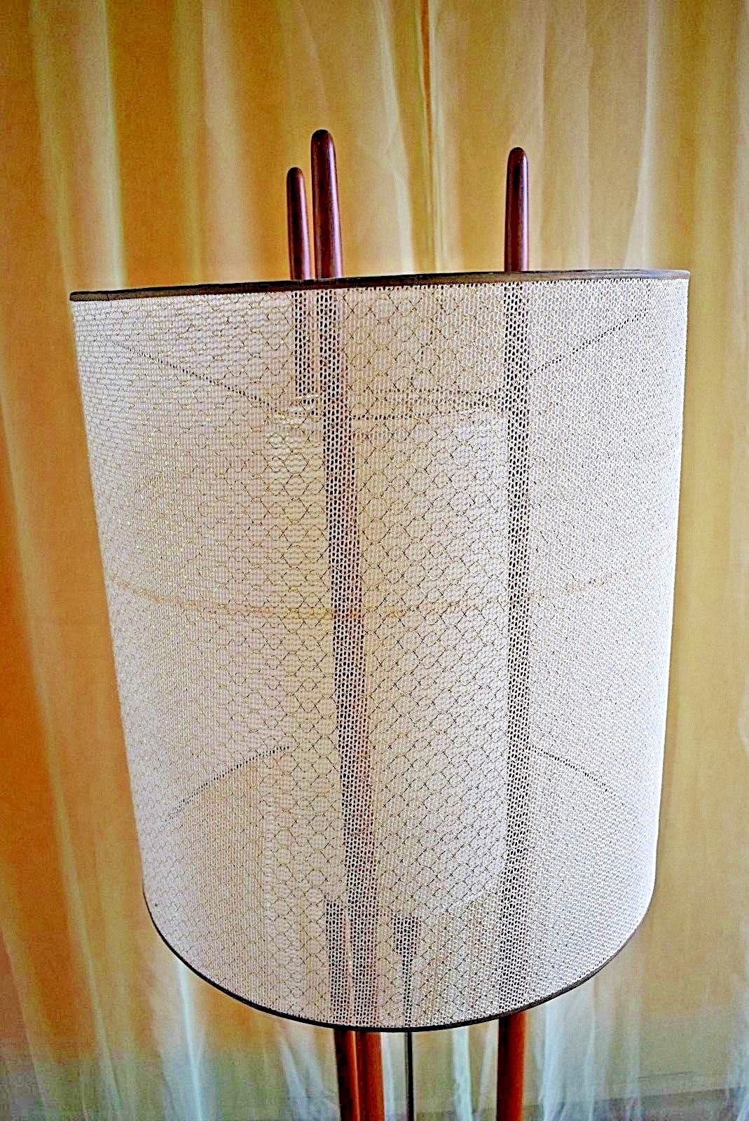 Vintage Pearsall Modeline Danish Teak Wood Floor Lamp 62