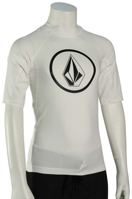 

Рашгард Volcom Boys Lido Solid SS — белый — новый
