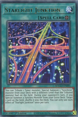 Yugioh Starlight Junktion MAGO-EN095 Rare 1st Edition Nr Mint x3 Play Set