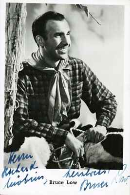 German Actor BRUCE LOW Signed Photo 