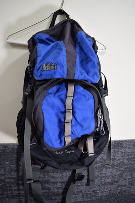 REI Co-op Half Dome Backpack Outdoor Day Pack Blue Black Camping
