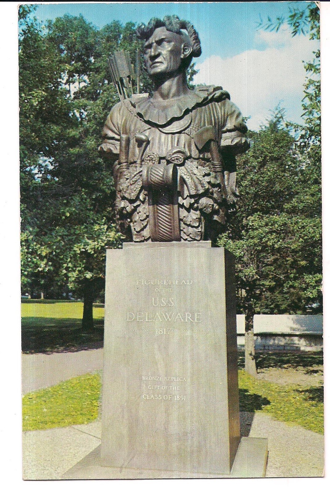 TECUMSEH Of USS Delaware US Naval Academy Annapolis Maryland MD Postcard