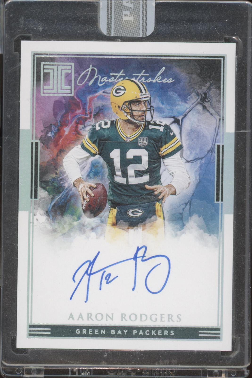 2019 Panini Impeccable White Box Masterstroke Aaron Rodgers 1/1 Auto Autograph