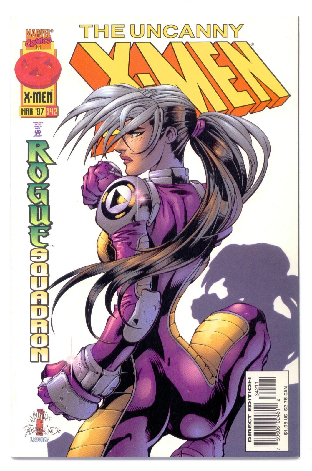 UNCANNY X-MEN #342(3/97)ROGUE SQUADRON VARIANT(JOE MADUREIRA