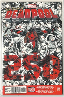 2015 Marvel - Deadpool # 250 AKA 45  Death of Deadpool - High Grade Copy