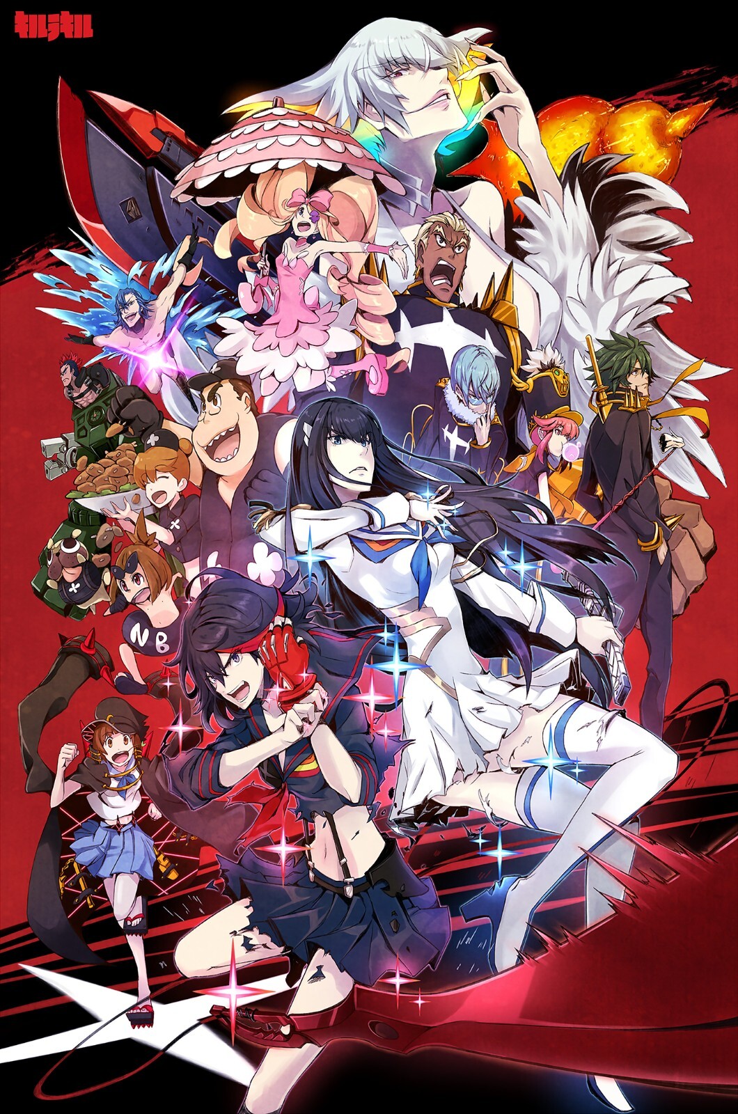 KILL la KILL × GEEKS PRINTING POSTER KILL la KILL × GEEKS RULE NEO SILKSCREEN PRINTING POSTER