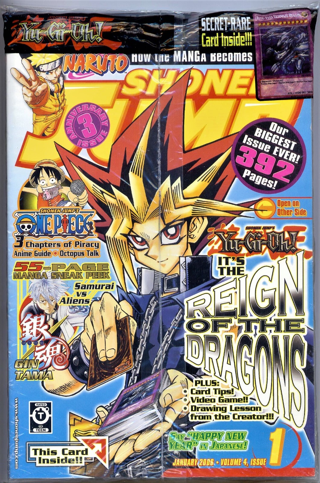 SHONEN JUMP Vol.4 #1(1/06)SEALED w/BLUE EYES ULTIMATE DRAGON SHONEN JUMP Vol.4 #1(1/06)SEALED w/BLUE EYES ULTIMATE DRAGON