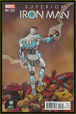 SUPERIOR IRON MAN #1 2015 1ST APP TEMPLETON WIZARD WORLD EXCL VARIANT MARVEL VF
