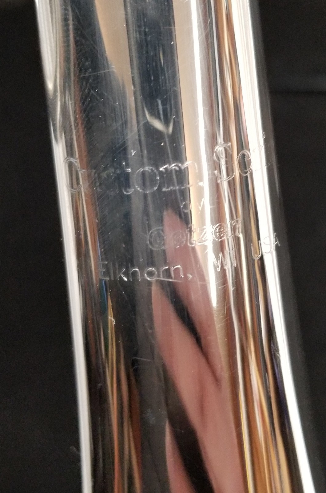 Getzen 3050 Custom B1 Silver with Gold Trim, Flight Case Included