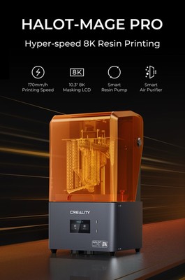 Creality Halot-Mage Pro Resin 3D Printer, 170mm/h High-Speed 8K 10.3'' LCD Screen