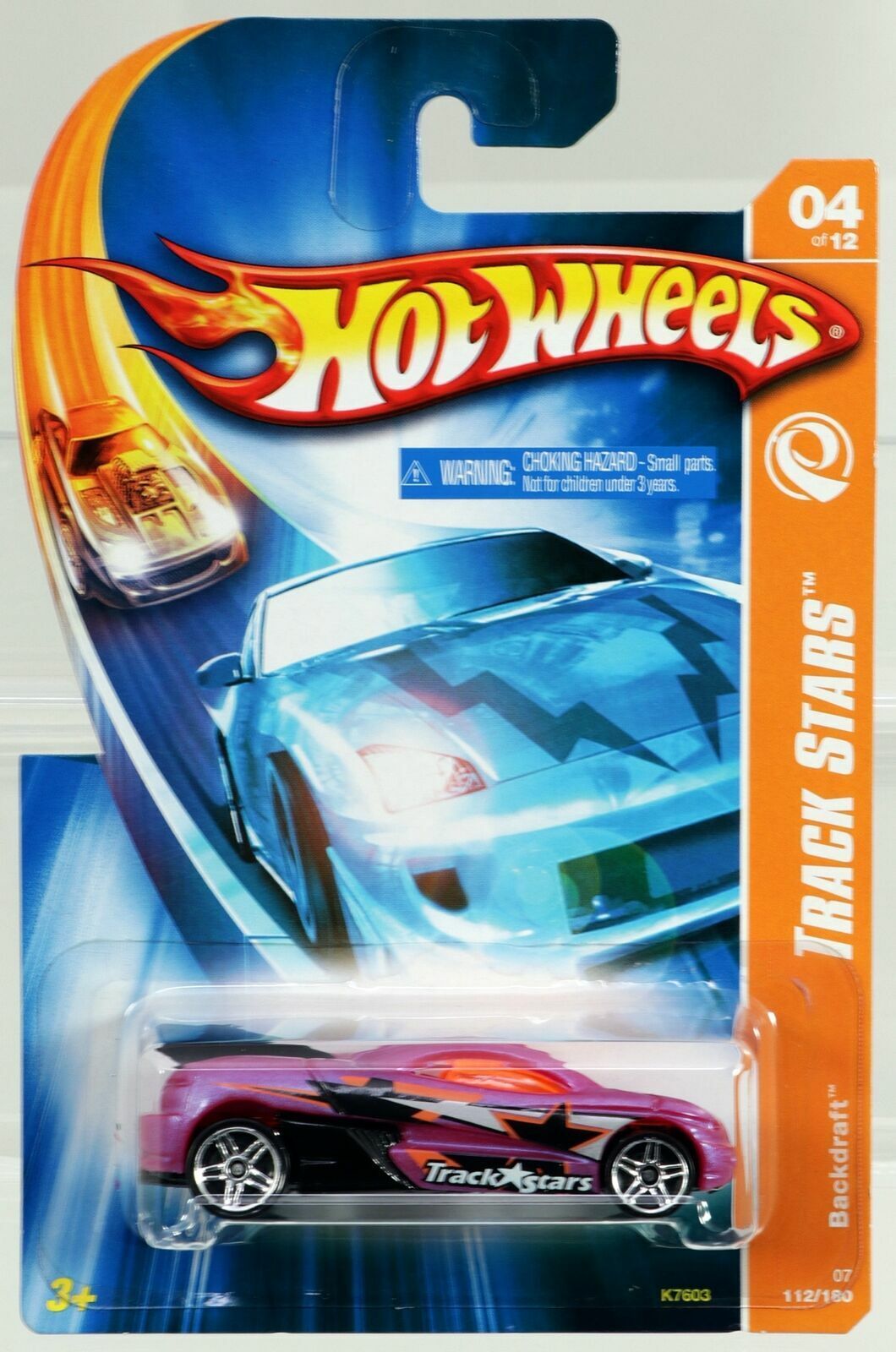 HOT WHEELS TRACK STARS #04/12 BACKDRAFT 1/64 2007 #112/156 HOT WHEELS TRACK STARS #04/12 BACKDRAFT 1/64 2007 #112/156