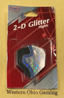 Great Lakes Dart 3 x 2-D Glitter Standard Flights NEW Soft Tip Accessories