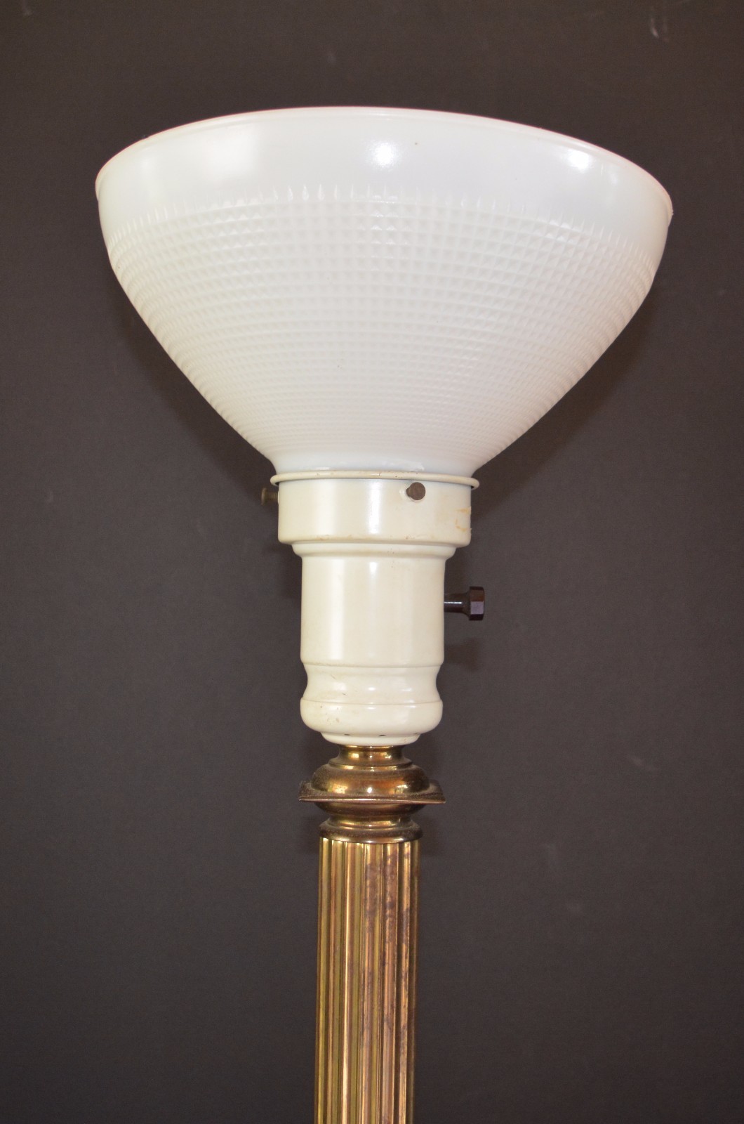 VTG Industrial Brass Table Lamp Corinthian Column Mission Steampunk Factory
