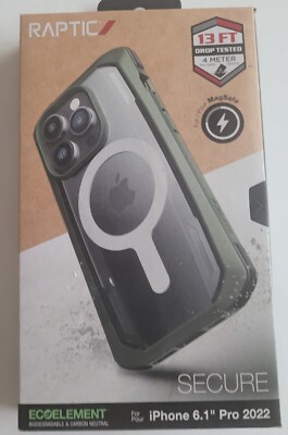 Raptic Clutch Apple iPhone 14 Case with MagSafe Secure Green