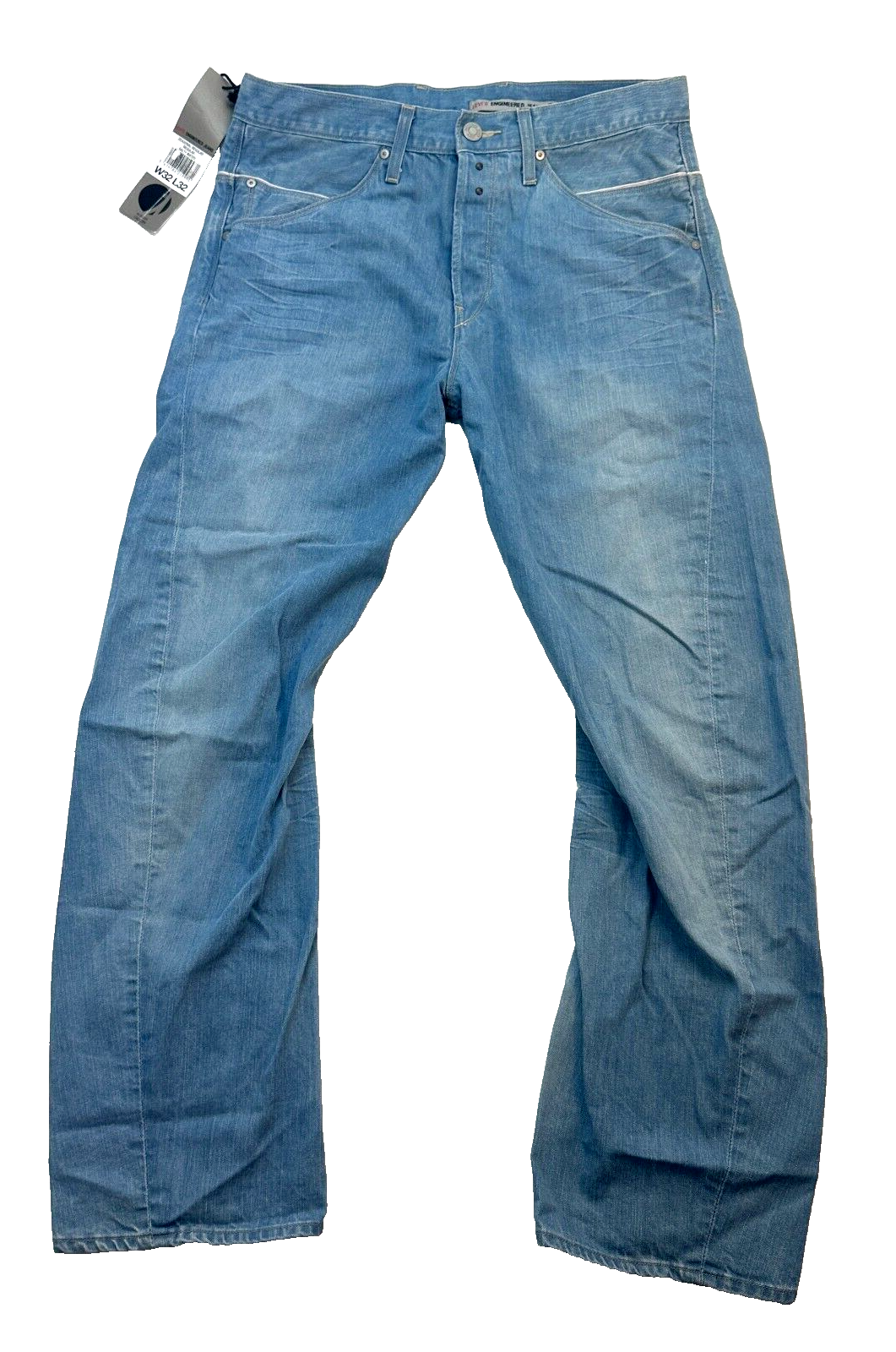 Levis Engineered Seasonal Regular Fit Mens Jeans W34 L32 Salty Water Color New