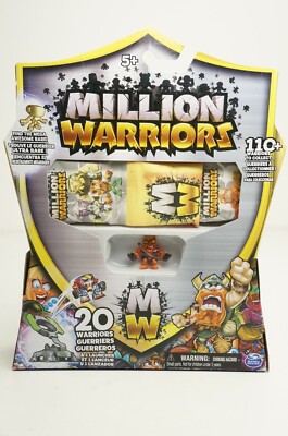 MILLION WARRIORS 20 Pack Blind Bags Mega Awesome SILVER Box Rare Brand New
