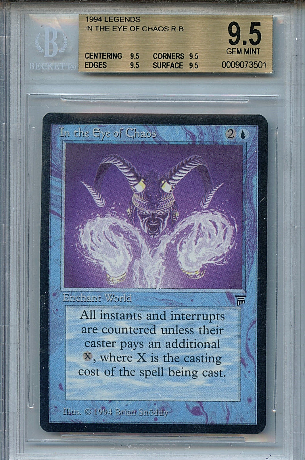 MTG Legends In The Eye of Chaos BGS 9.5 Gem Mint Magic Card MTG Legends In The Eye of Chaos BGS 9.5 Gem Mint Magic Card