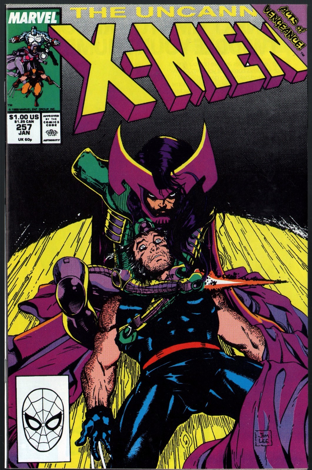 Uncanny X-Men (1963) #257 NM (9.4) 2nd app Psylocke Jim Lee