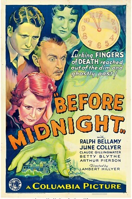 BEFORE MIDNIGHT 1933 VERY RARE CRIME DRAMA ON DVDR RALPH BELLAMY STARS