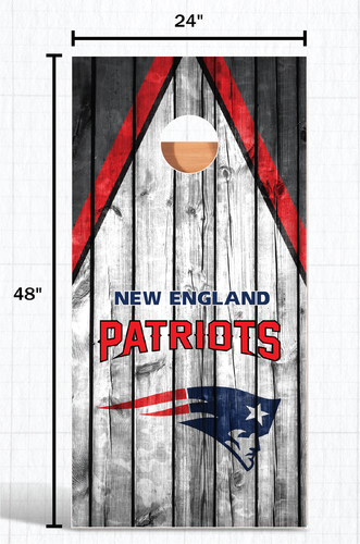 SINGLE New England Patriots Cornhole Wrap Skin Board Decal Vintage Vinyl 