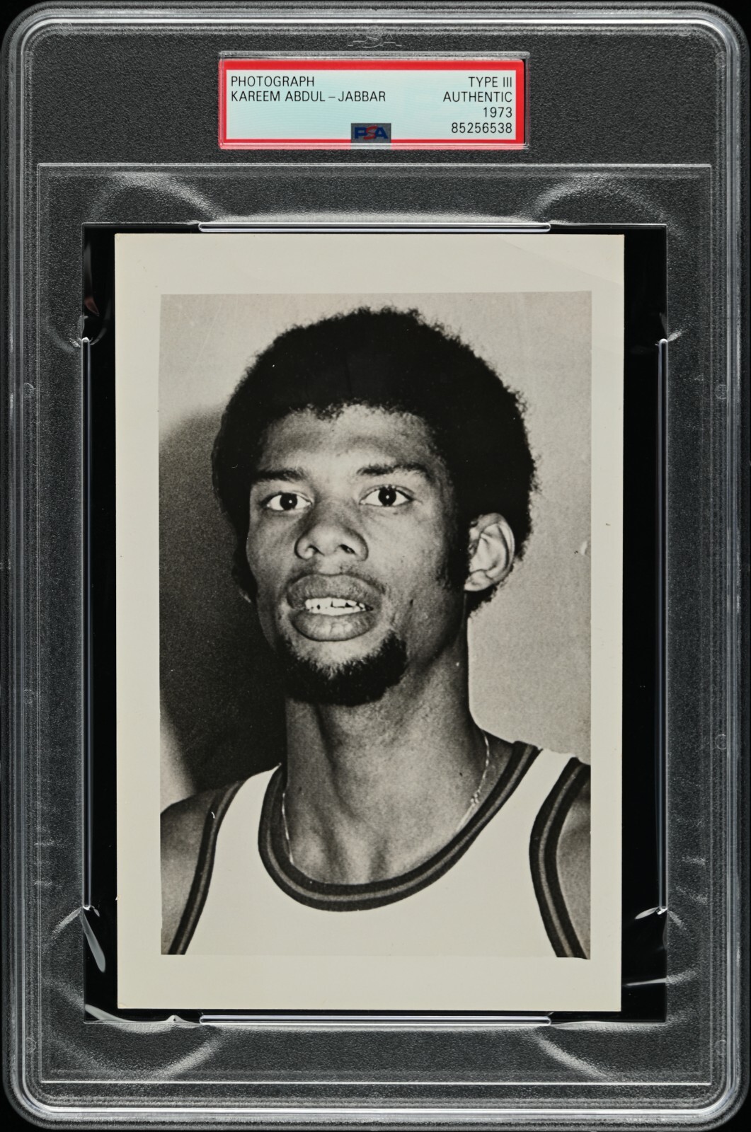 1973 BUCKS GLOSSY 4.5 X 7 KAREEM ABDUL JABBAR PSA TYPE 3 | eBay