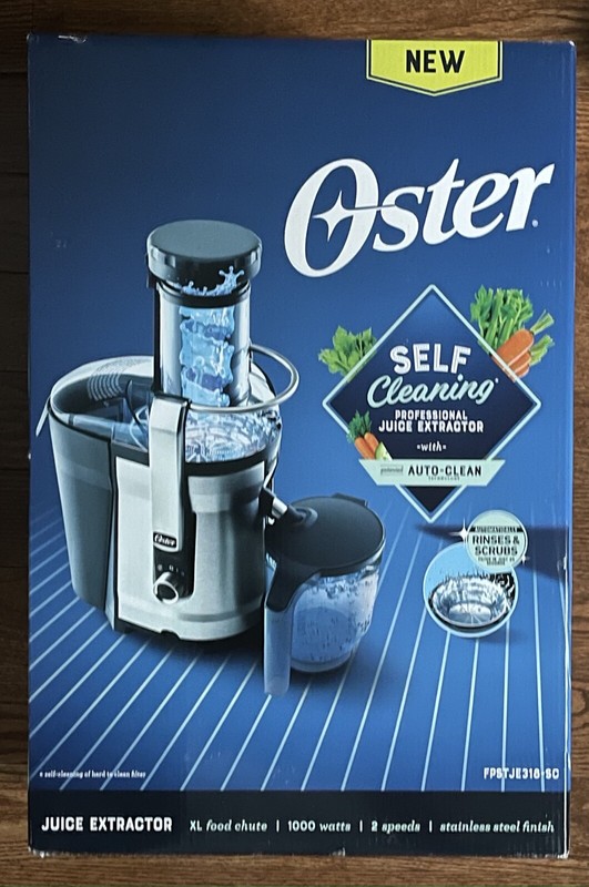 OSTER 1000 WATTS 2 SPEED SELF CLEANING PROFESSIONAL JUICE EXTRACTOR MODEL 212628