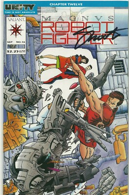 Jim Shooter signed Magnus Robot Fighter #16 in VG condition w/ DSC COA