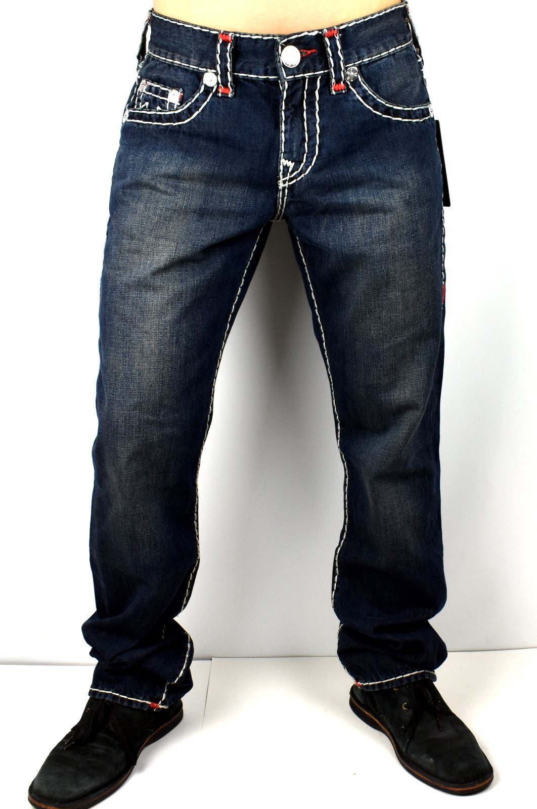 True Religion Men's Ricky Descanso Dk Wash Relaxed Straight True Religion Men's Ricky Descanso Dk Wash Relaxed Straight