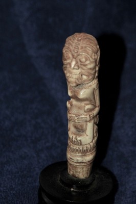 Keris Kris Indonesian Knife Handle; Antler Guardian Of Graveyards