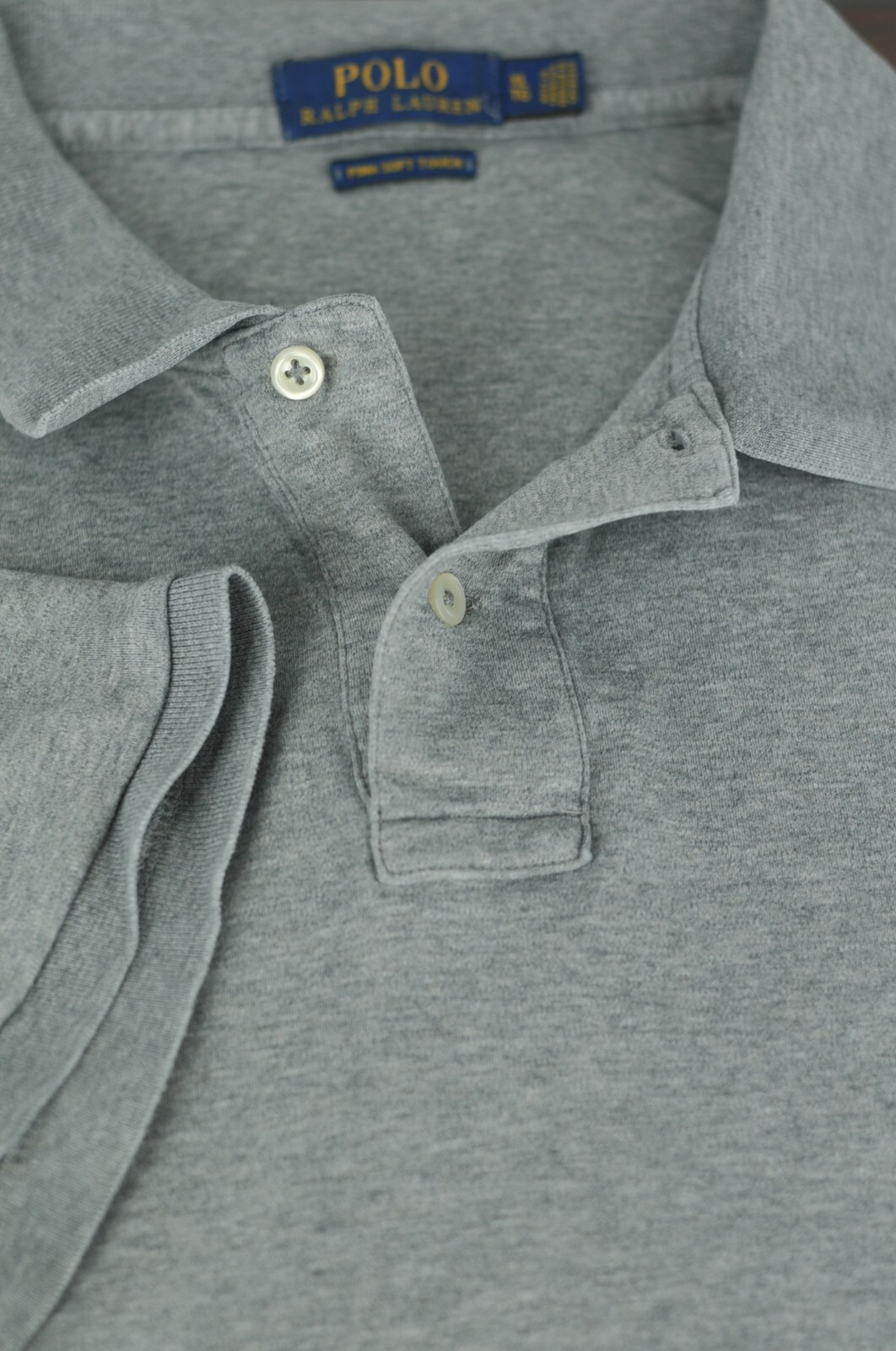 トップス POLO ralph lauren gray logo polo shirt 13639434_16416004_600.jpg