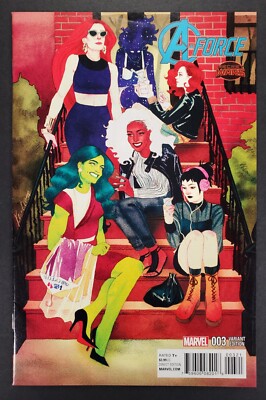 A-Force #3 vol. 2 Kevin Wada Variant Cover Marvel Comics 2015