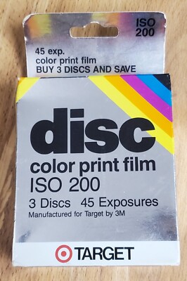 Expired 3 Disk Film Target ISO 200 Color Print Film 3 Discs 45 Exposures