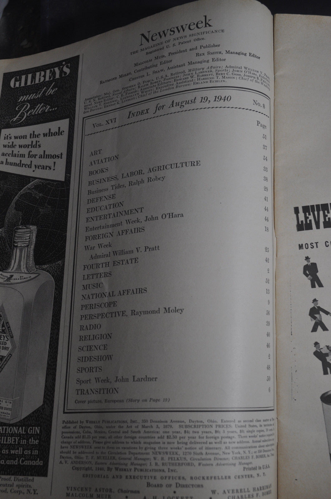 1940 *WW2* Newsweek Magazine *Desert War: Italys African Troops*US Arming*