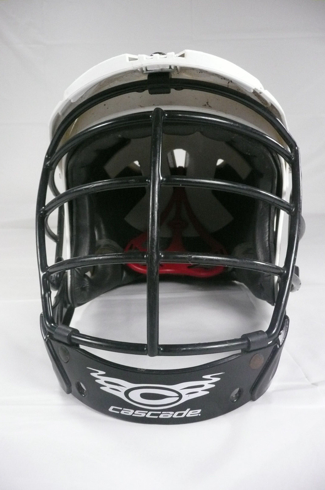 Cascade Youth Small Lacrosse Helmet CLH2 Model White with Black Mask Expand Fit